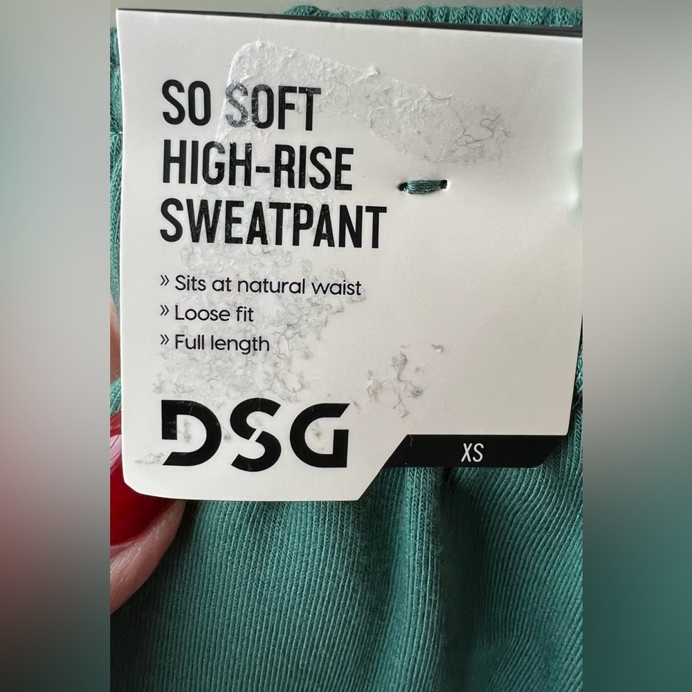 DSG -Green -(Tag says Blue) XS Drawstring/Waistband Sweatpants - Picture 8 of 12